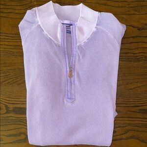 johnnie-O Lavender Quarter-Zip Sweater